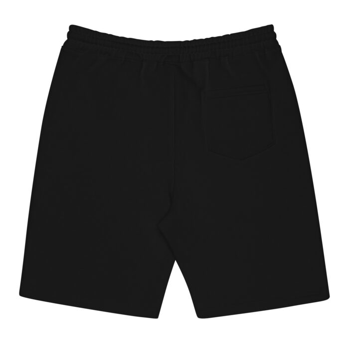 mens fleece shorts black back 644d69779ea48